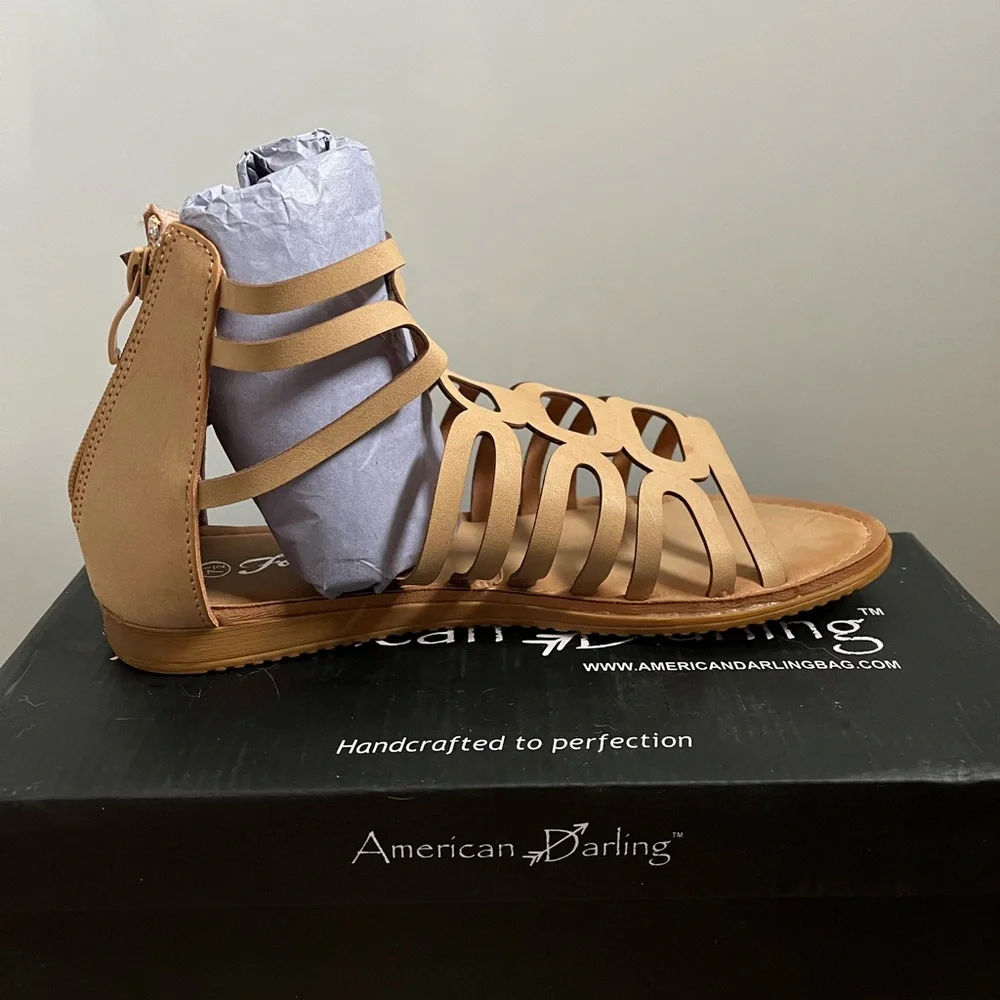 Gladiator tan sandals - Picture 2 of 6